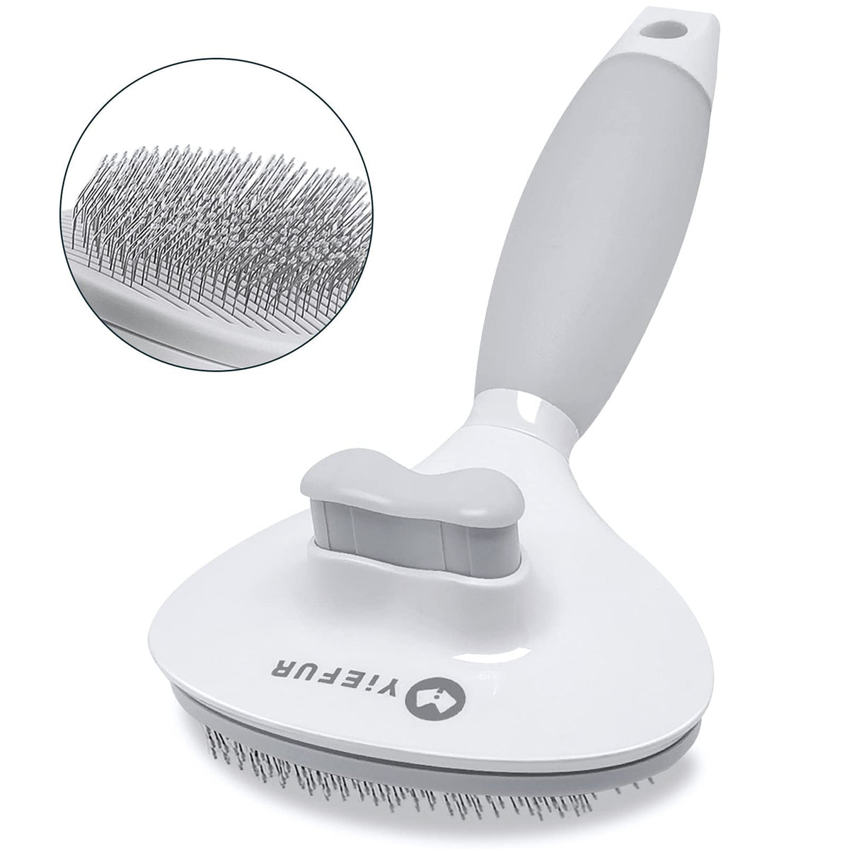 Cat Brush for Shedding, Self Cleaning Brush for Long & Short Hair Cats