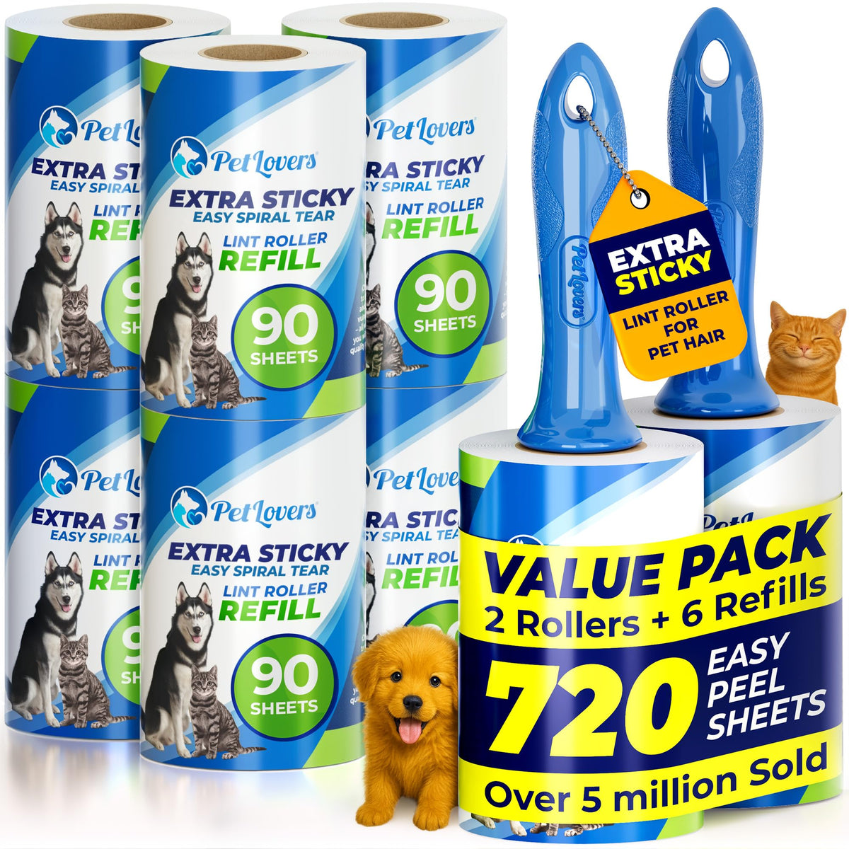 Pet Lint Roller Set
