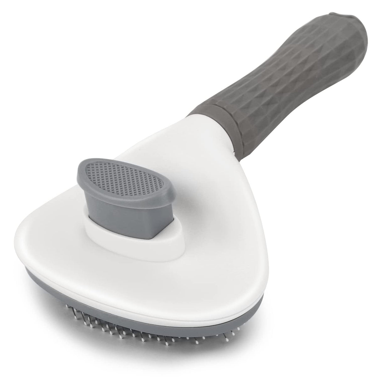 Depets Self Cleaning Slicker Brush, Dog Cat Bunny Pet Grooming Shedding Brush - Easy to Remove Loose Undercoat, Pet Massaging Tool Suitable for Pets with Long or Short Hair