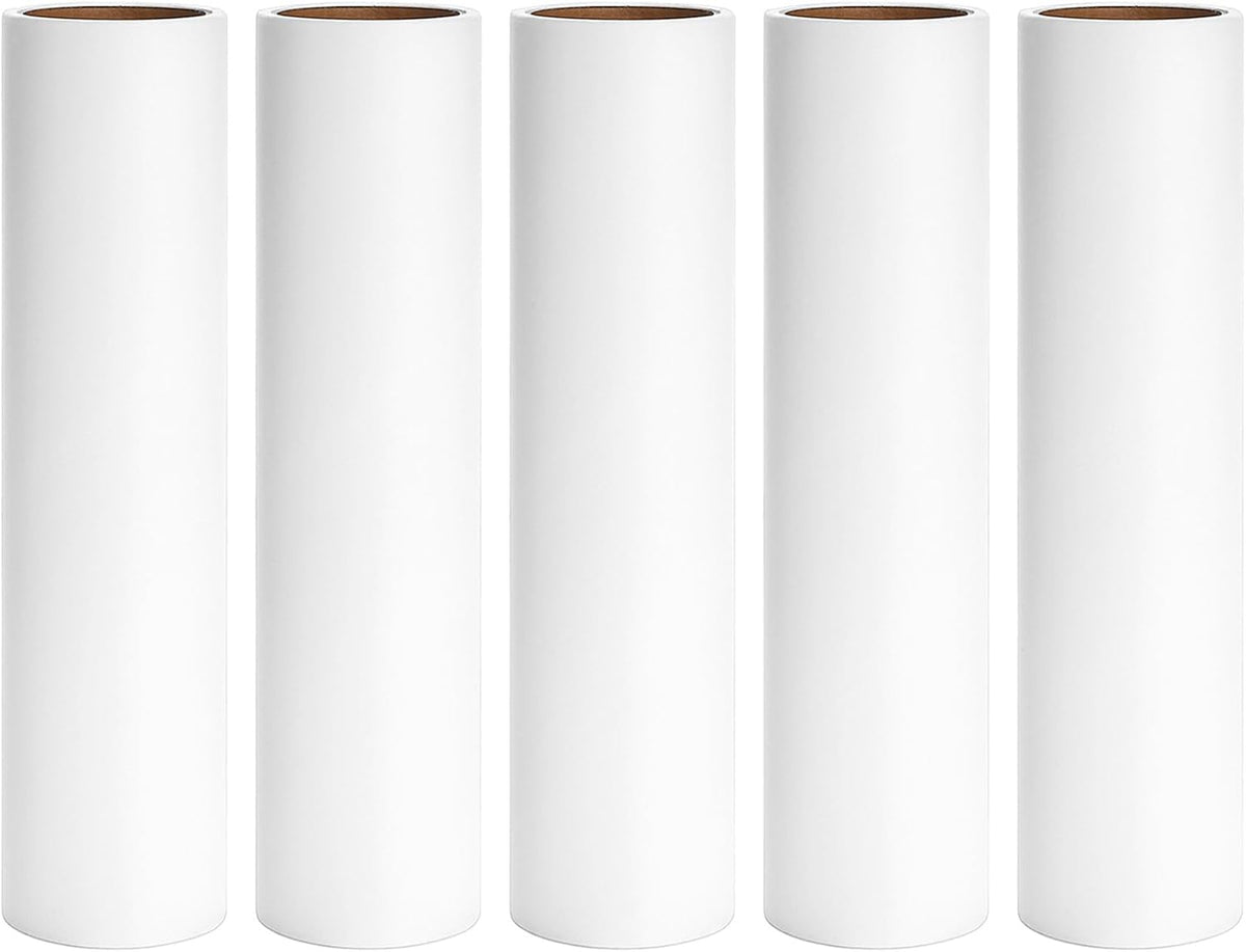 9.45 inch Large Lint Roller Refills Compatible with Delomo PetLovers and Other 9.4'' - 9.5'' Large Lint Rollers for Carpet Floor Pet Hair Remover Refill 60 Sheets per Roll 5 Pack Total 300 Sheets
