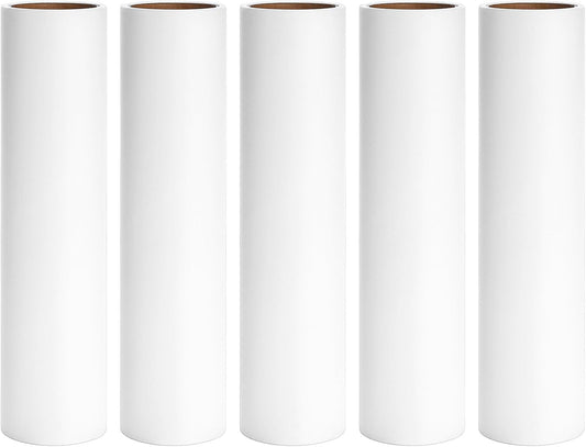 9.45 inch Large Lint Roller Refills Compatible with Delomo PetLovers and Other 9.4'' - 9.5'' Large Lint Rollers for Carpet Floor Pet Hair Remover Refill 60 Sheets per Roll 5 Pack Total 300 Sheets