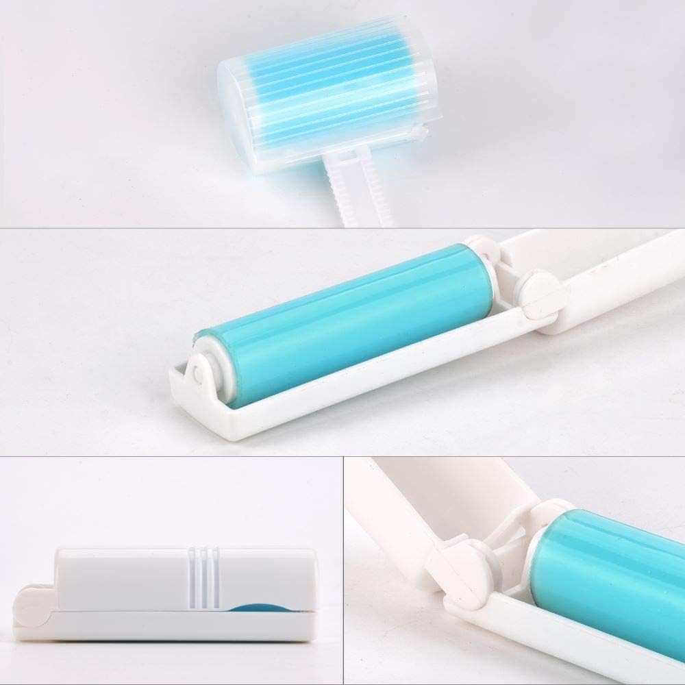 NUOBUT Reusable Sticky Lint Roller 3 Pack, Large & 2 Mini for Pet Hair