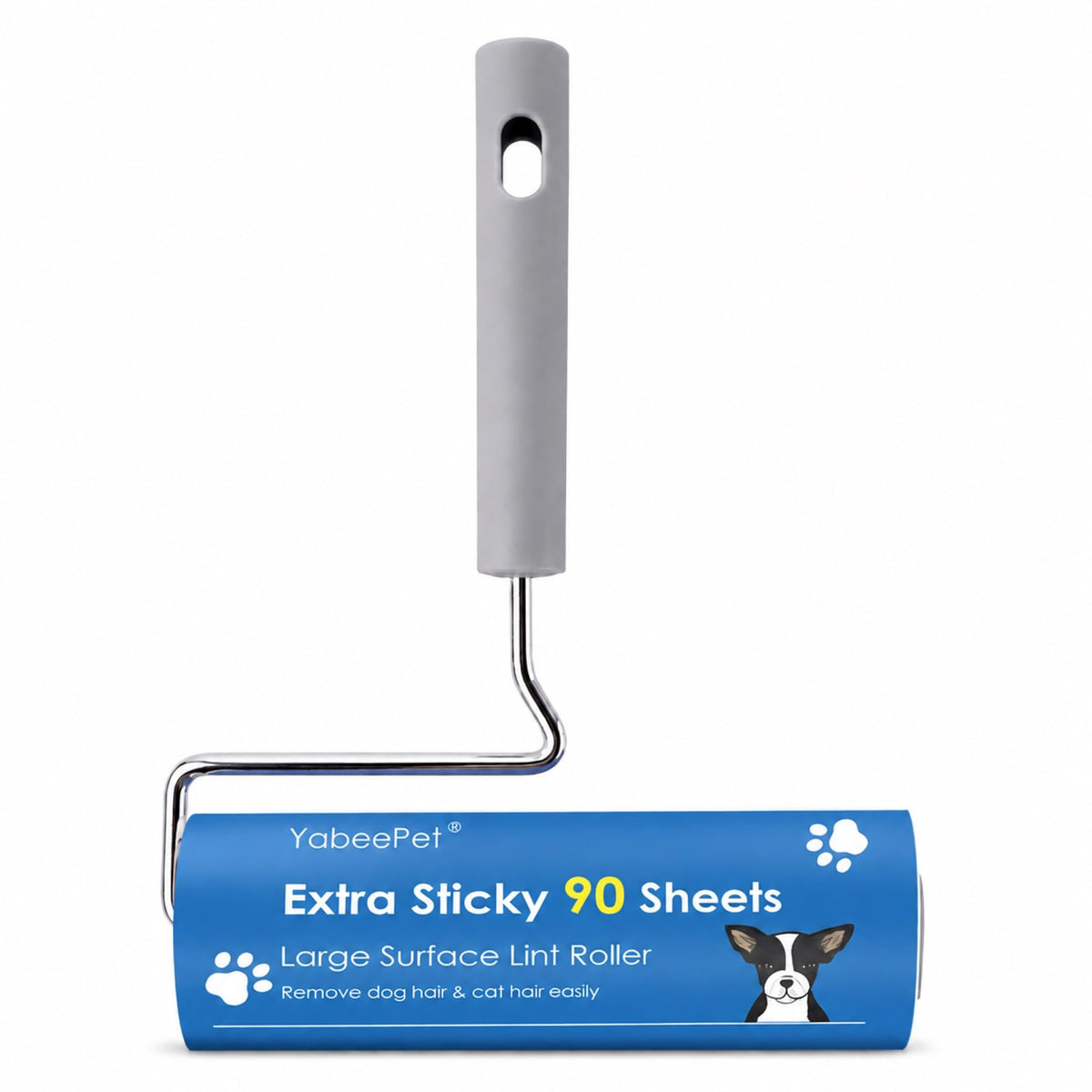 Extra Sticky Large Surface Lint Roller, 6.3'' Giant Lint Roller for Pet Hair, Lint Remover Roller for Cat Hair, Clothes, Furniture (1 Handle + 450 Sheets)