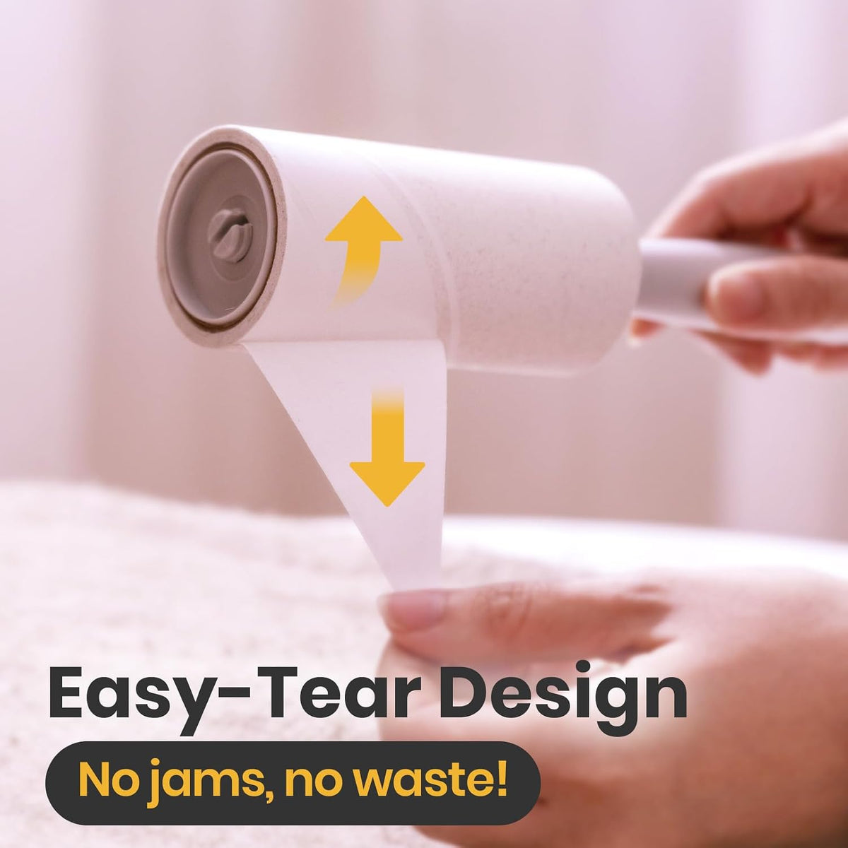 DELOMO Lint Roller for Pet Hair Extra Sticky, Mega Value Set of 600 Sheets