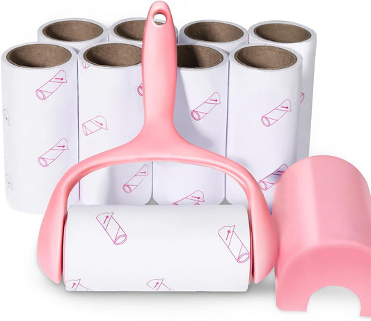 Lint Roller, 9 Refills 540 Sheets, Pet Hair Remover Kit for Clothes Carpet