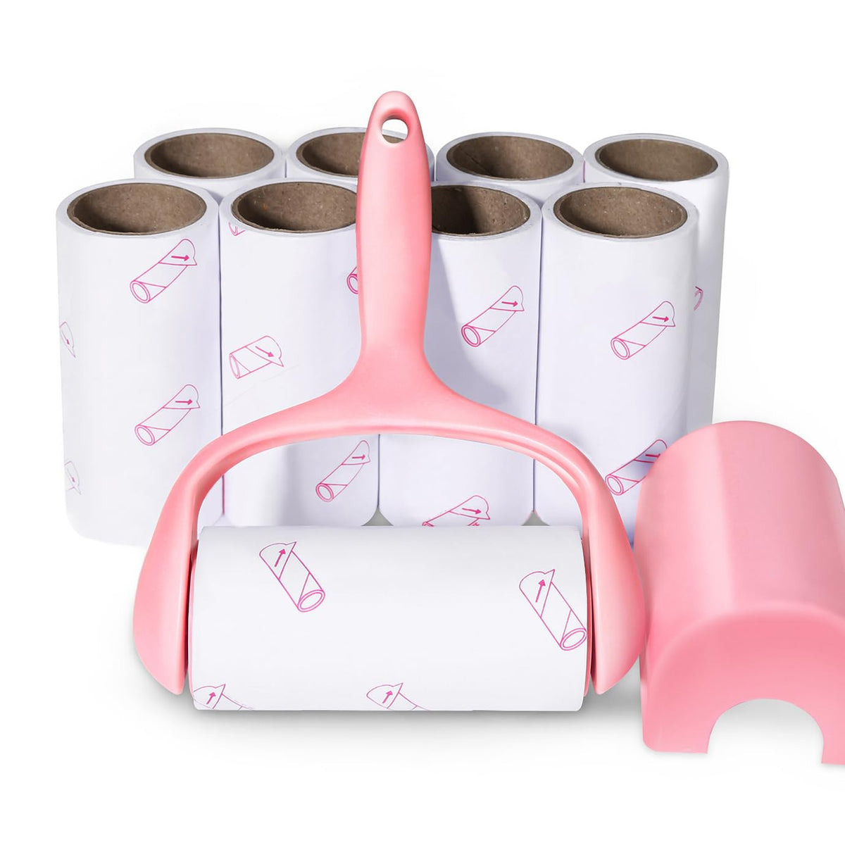 Lint Roller, 9 Refills 540 Sheets, Pet Hair Remover Kit for Clothes Carpet