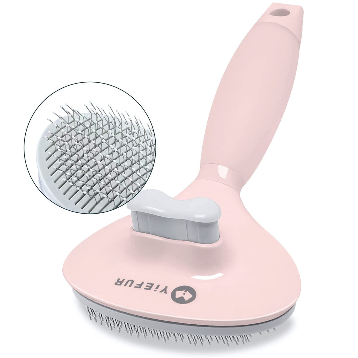 Cat Brush for Shedding, Self Cleaning Brush for Long & Short Hair Cats