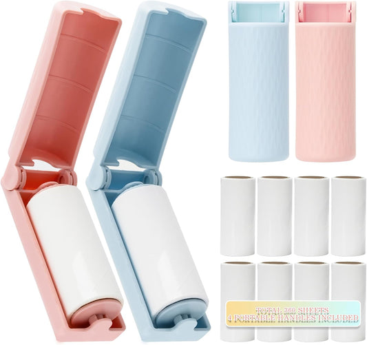 16 Pack Travel Lint Roller with 360 Sheets, Mini Portable Lint Remover
