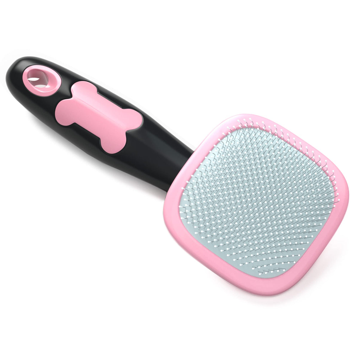 Glendan Pet Steam Brush for Dogs & Cats, 3-in-1 Self Cleaning Shedding