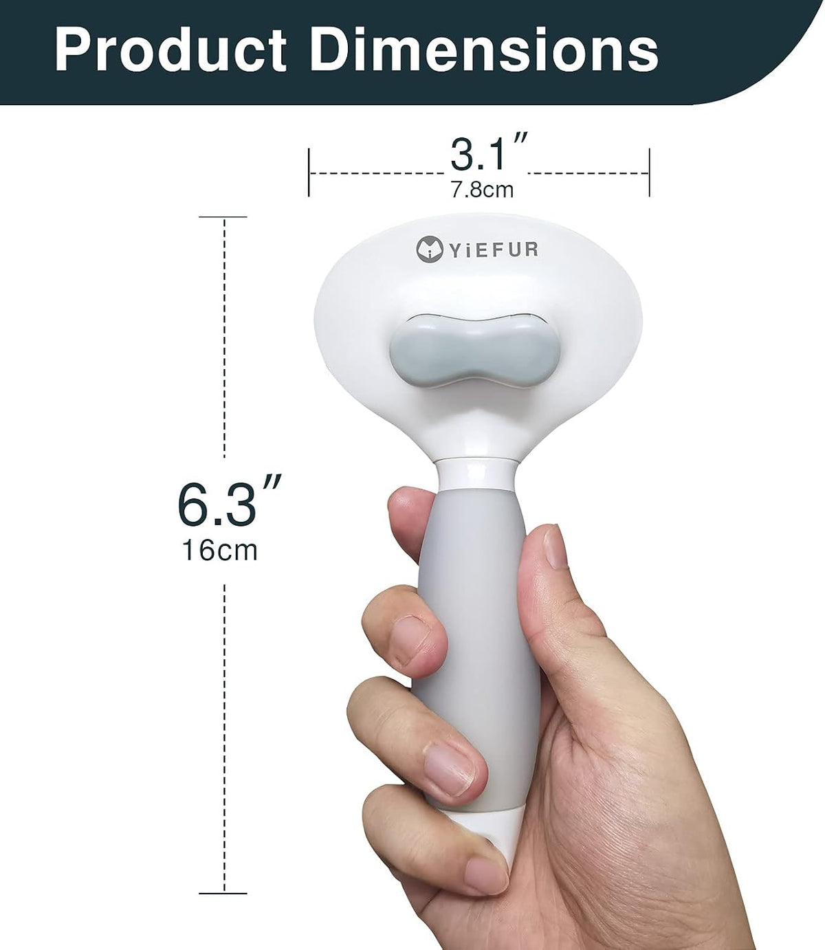 Cat Brush for Shedding, Self Cleaning Brush for Long & Short Hair Cats