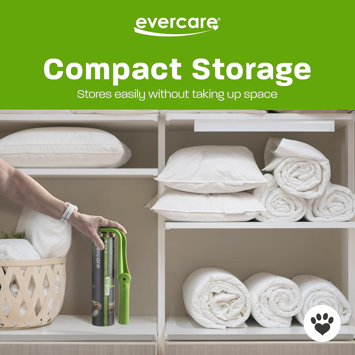 Evercare Ultra Sticky Pet Mega Lint Roller Value Pack, Manual Clothes & Furniture Cleaner with Handle and 2 Refills, 50 Sheets Each
