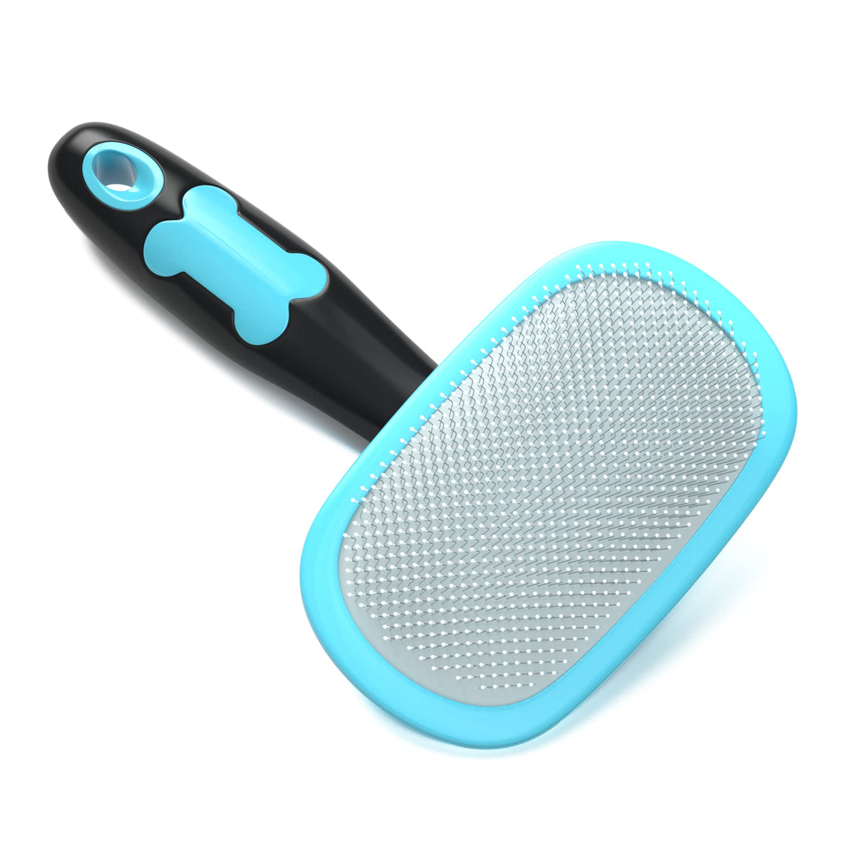 Glendan Pet Steam Brush for Dogs & Cats, 3-in-1 Self Cleaning Shedding