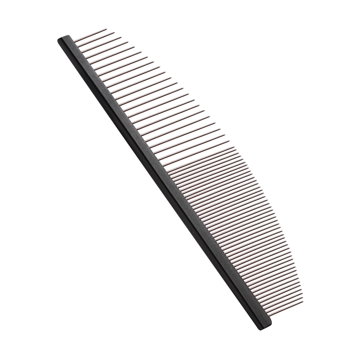 6.5 Inch Professional Crescent Coarse Grooming Pet Comb Lightweight Wide/Fine Tooth Butter Comb for Dogs & Cats Removing Tangles, Knots,Flea,Undercoat,and Excess Hair, Rounded Corners Design for Safe