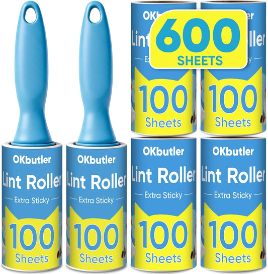 600 Sheets Lint Roller for Pet Hair, Lint Remover Extra Sticky
