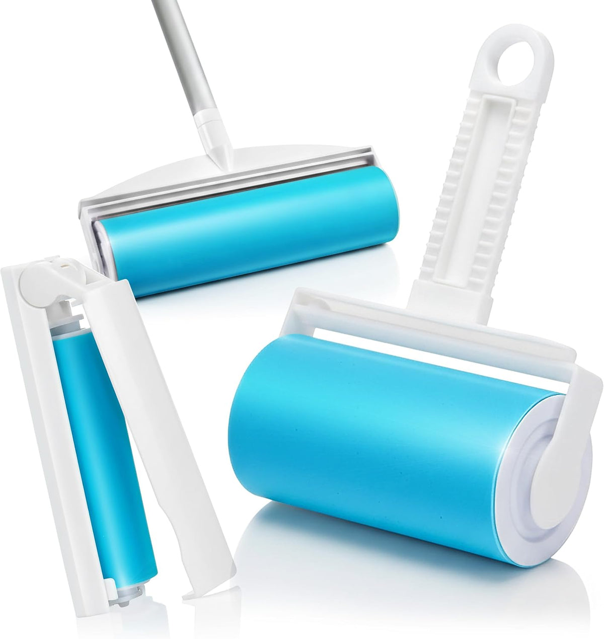 Schticky 3-Piece Lint Roller Set, Reusable & Washable, Pet Hair Remover