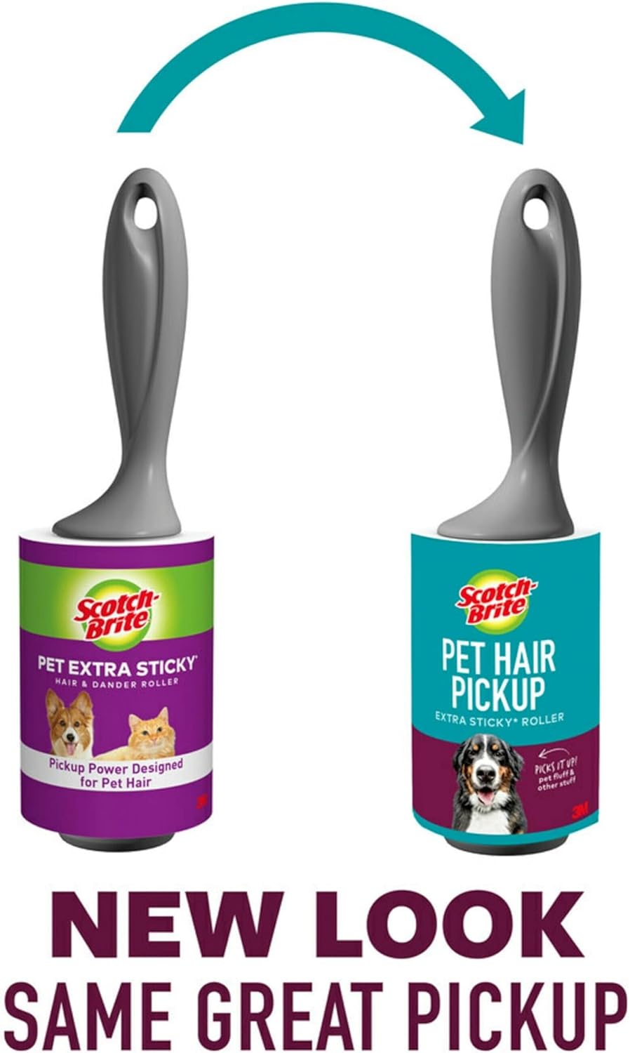 Scotch-Brite Pet Hair Extra Sticky Lint Roller, 95 Sheets Total,1 Pack