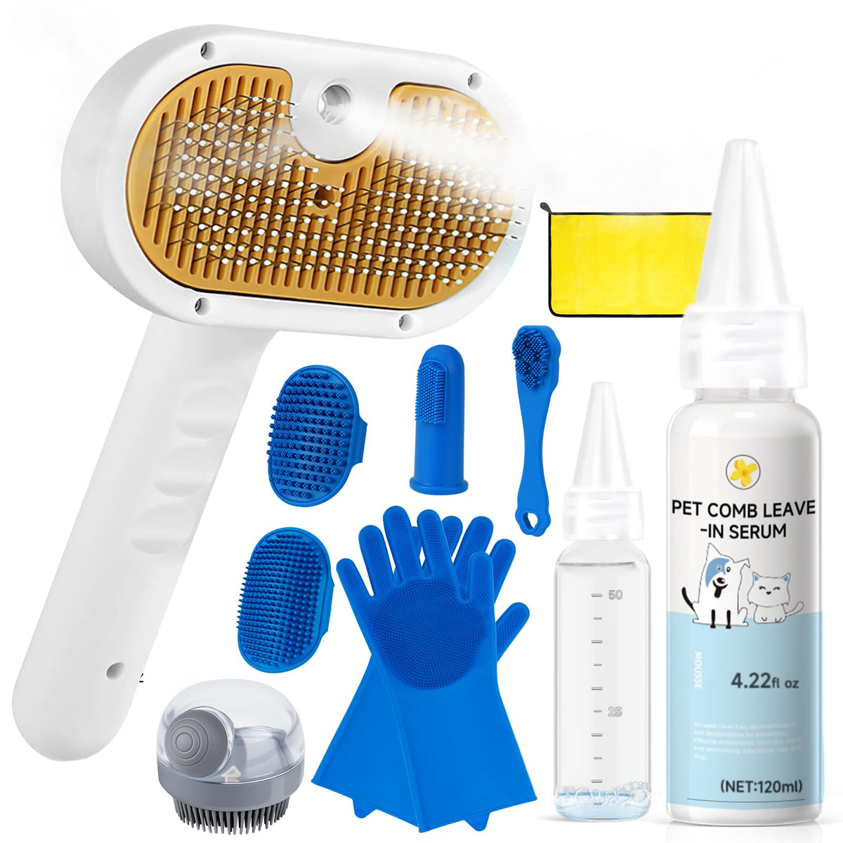 Pet Steam Brush Dog Cat 2026 New Grooming Comb for Shedding Floating Hair