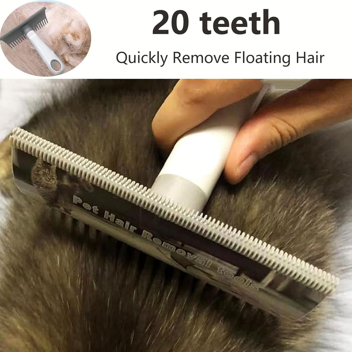 1Pc Double-sided Dog Hair Brush, Carpet Scraper and Dog Hair Brush, Deshedding Tool for Dogs and Cats Hair Remover, Combs, and Brushes for Pet Grooming, Long Hair Cat and Dog Dematting Comb