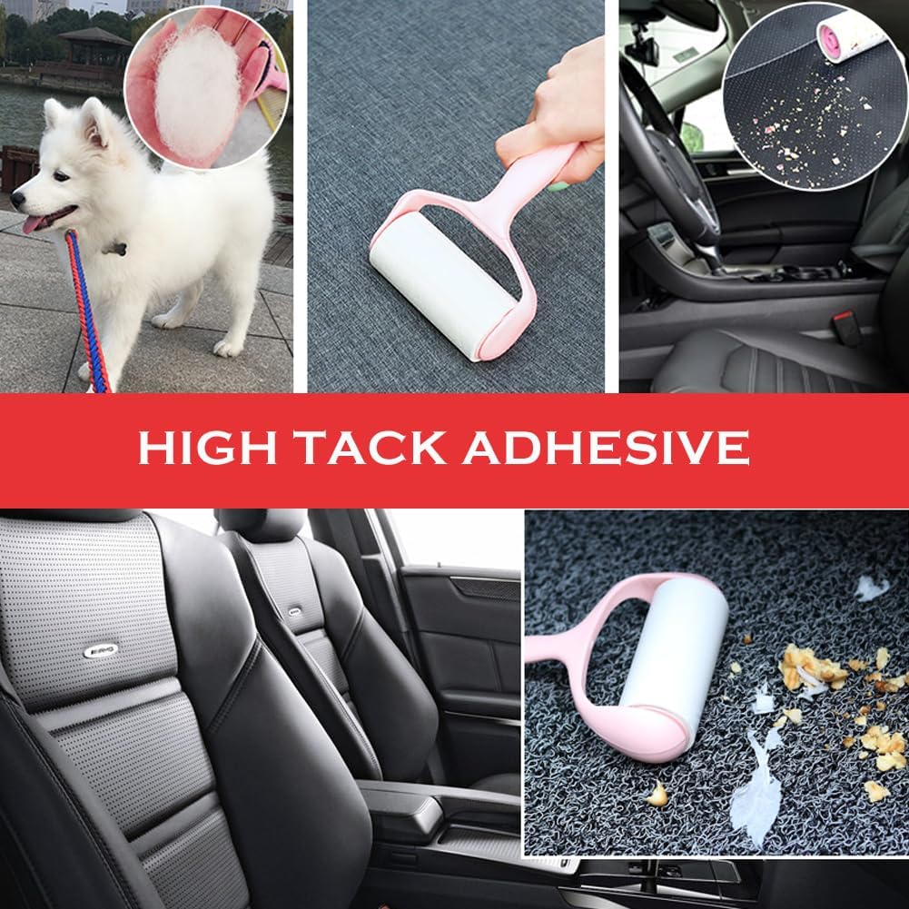 Lint Roller, 9 Refills 540 Sheets, Pet Hair Remover Kit for Clothes Carpet