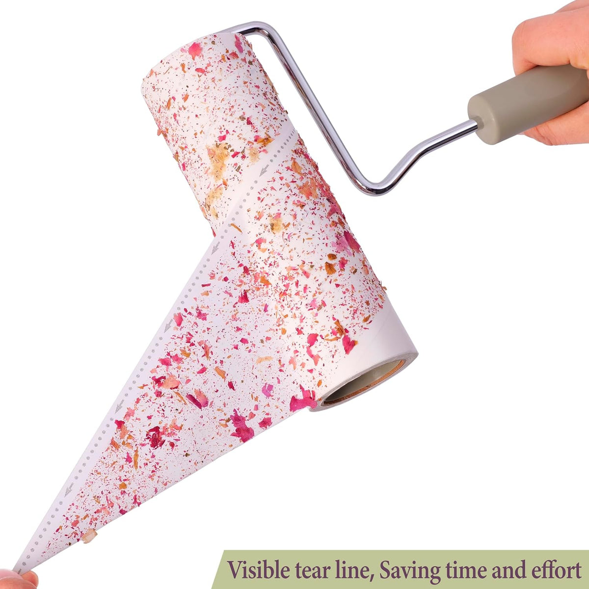 Large Lint Rollers for Pet Hair Extra Sticky，6.3'' Wide Refills