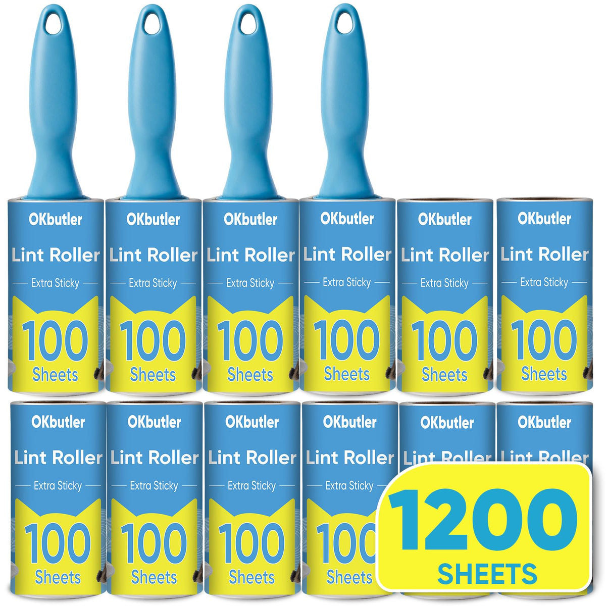 600 Sheets Lint Roller for Pet Hair, Lint Remover Extra Sticky