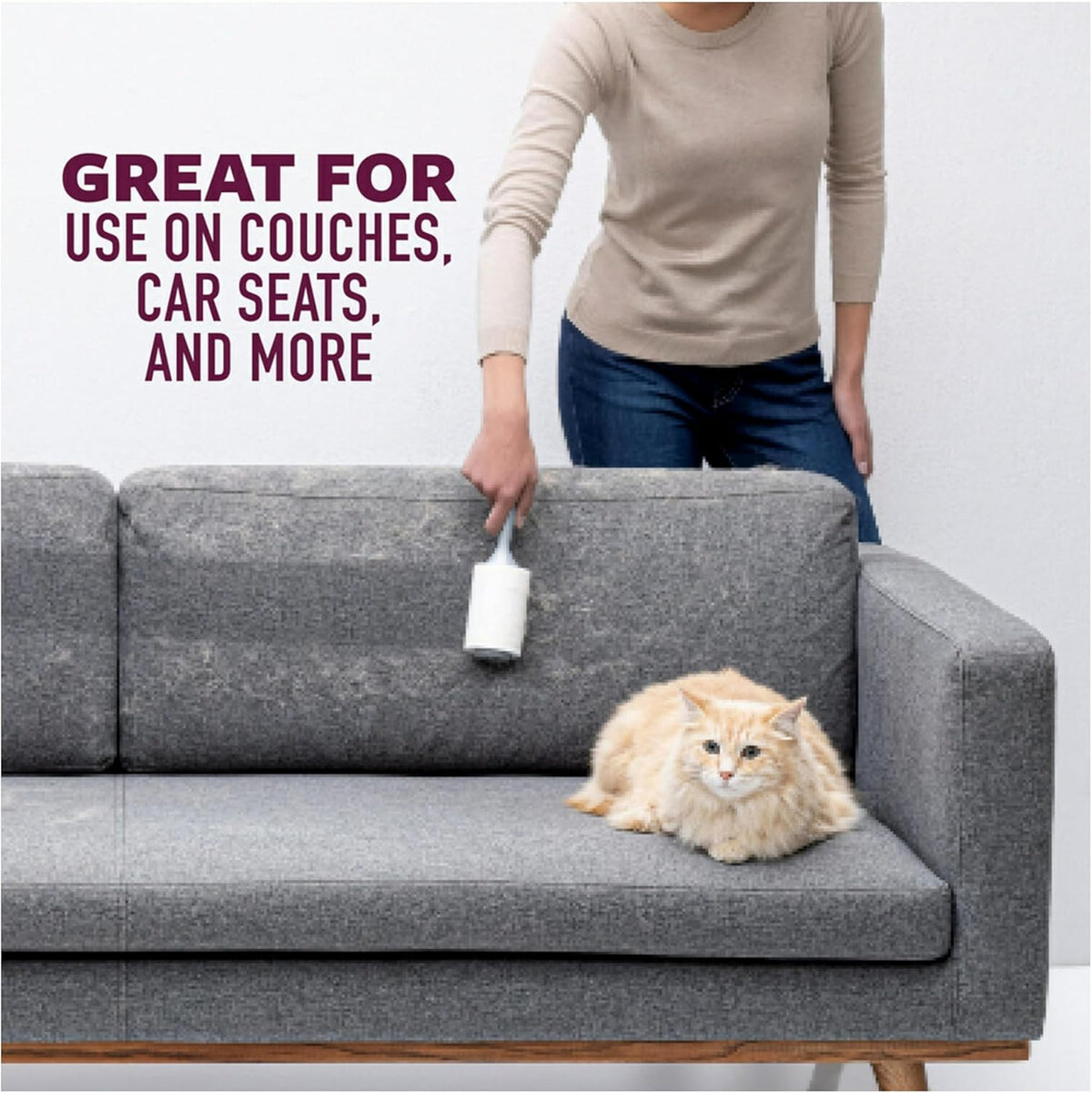 Scotch-Brite Pet Hair Extra Sticky Lint Roller, 95 Sheets Total,1 Pack