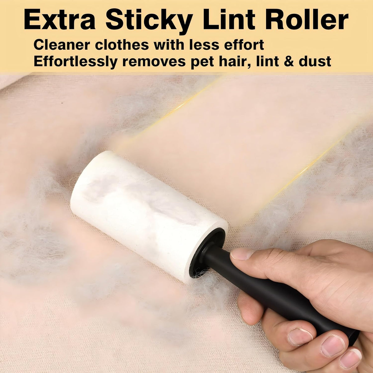 Lint Roller for Pet Hair Removal, Extra Sticky Pet Hair Rollers