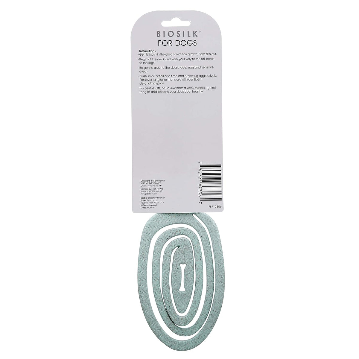 BioSilk for Pets Eco-Friendly Detangling Pin Brush for Dogs