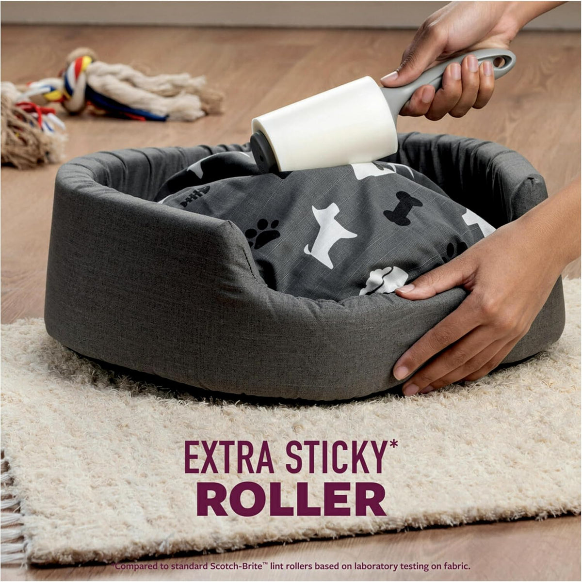 Scotch-Brite Pet Hair Extra Sticky Lint Roller, 95 Sheets Total,1 Pack